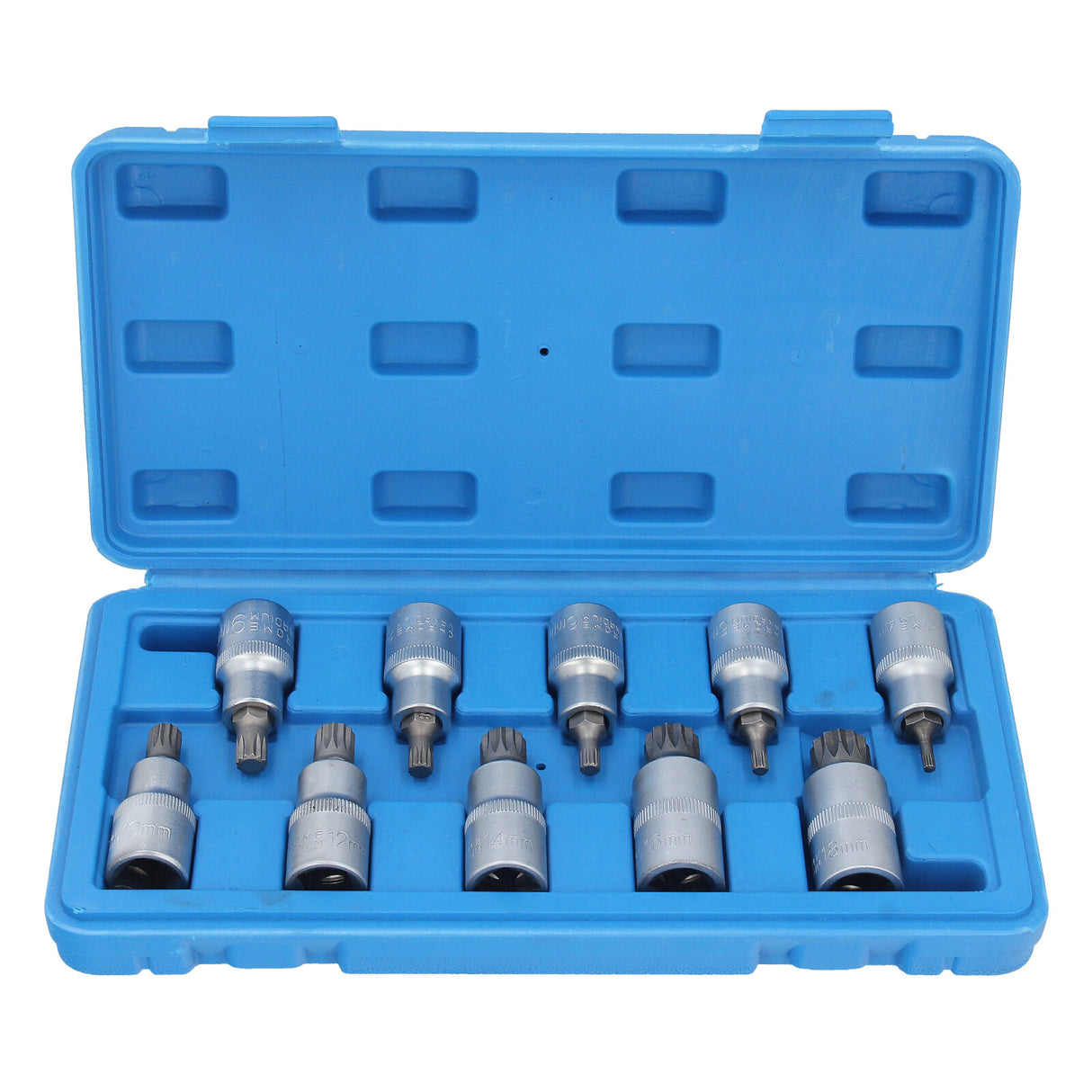 Jeu de clés à douille professionnelles GEPCO, écrous multidents internes 1/2", jeu d'écrous à douille M4-M18