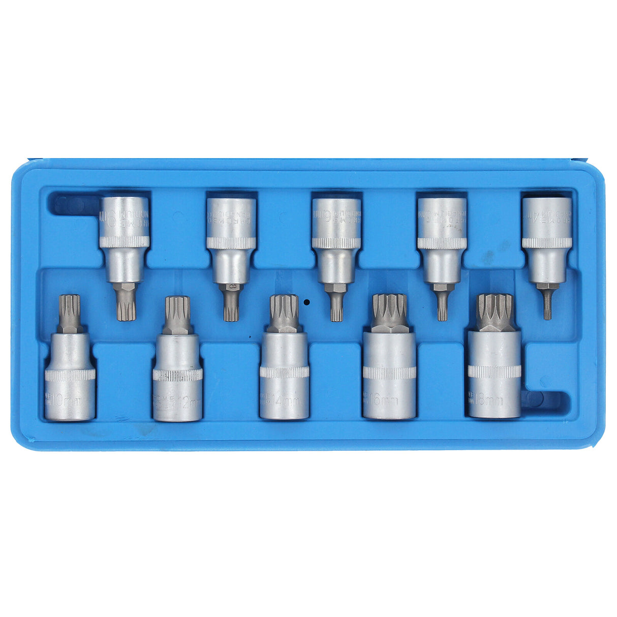 Jeu de clés à douille professionnelles GEPCO, écrous multidents internes 1/2", jeu d'écrous à douille M4-M18
