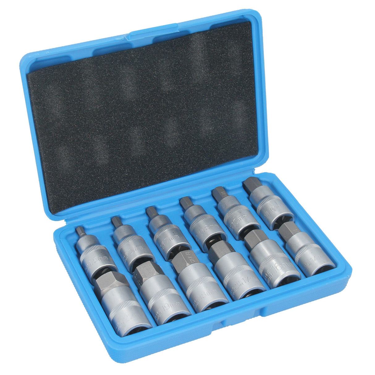 JEU DE CLÉS À DOUILLE GEPCO 5-22 mm ÉCROUS À DOUILLE HEXAGONALE 1/2 pour VIS INBUS