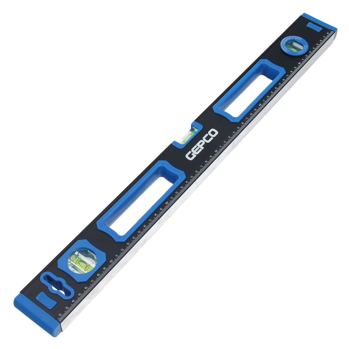 Niveau à bulle aluminium 2 poignées 60-200 cm 3 fioles règle magnétique
