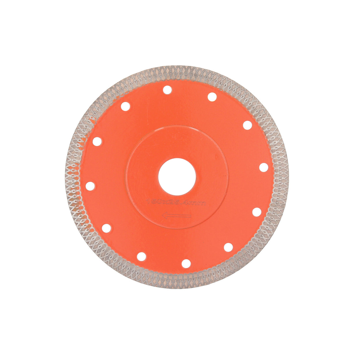 Disque à tronçonner diamanté pour carrelage diamètre 150 mm alésage 25,4 mm