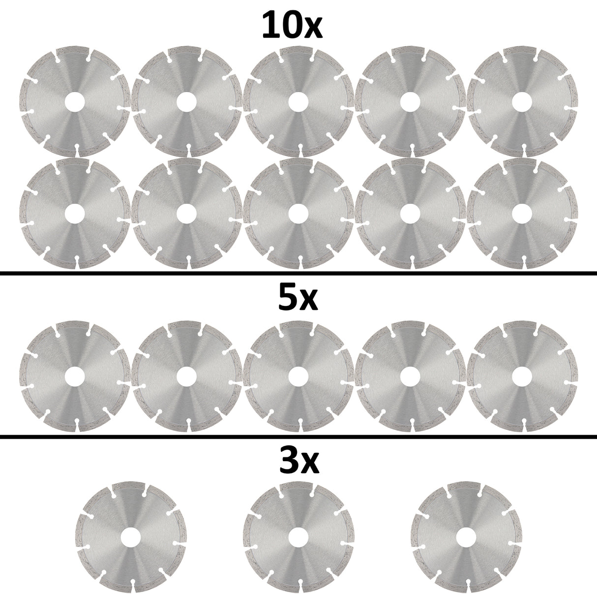 Disque à tronçonner diamanté Disque diamanté pour meuleuse d'angle Diamètre 125 mm - Universel