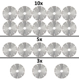 Disque à tronçonner diamanté Disque diamanté pour meuleuse d'angle Diamètre 125 mm - Universel