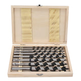 Ensemble de 8 forets hélicoïdaux, forets à bois, forets hélicoïdaux, forets à poutres longs de 230 mm