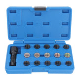 Kit de réparation de filetage de bougie d'allumage M14x1,25, manchon de filetage de remplacement pour foret fileté
