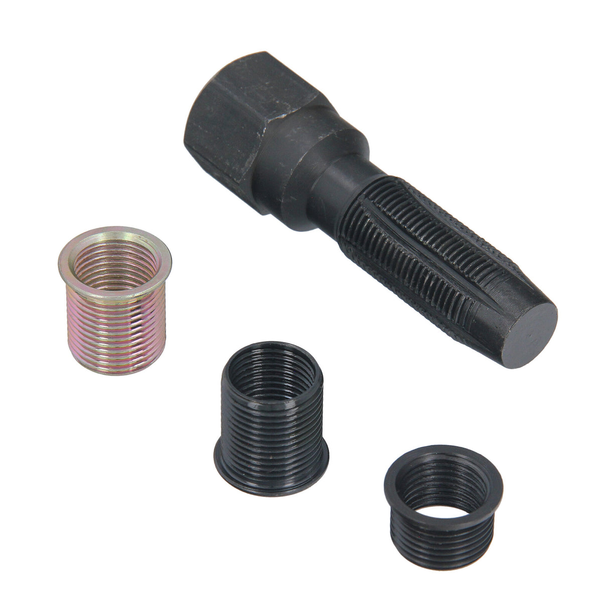Kit de réparation de filetage de bougie d'allumage M14x1,25, manchon de filetage de remplacement pour foret fileté