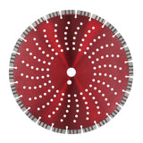 Disque diamanté professionnel pour béton, granit, disque de coupe diamanté 350 mm Turbo 25,4 mm 3/5/10