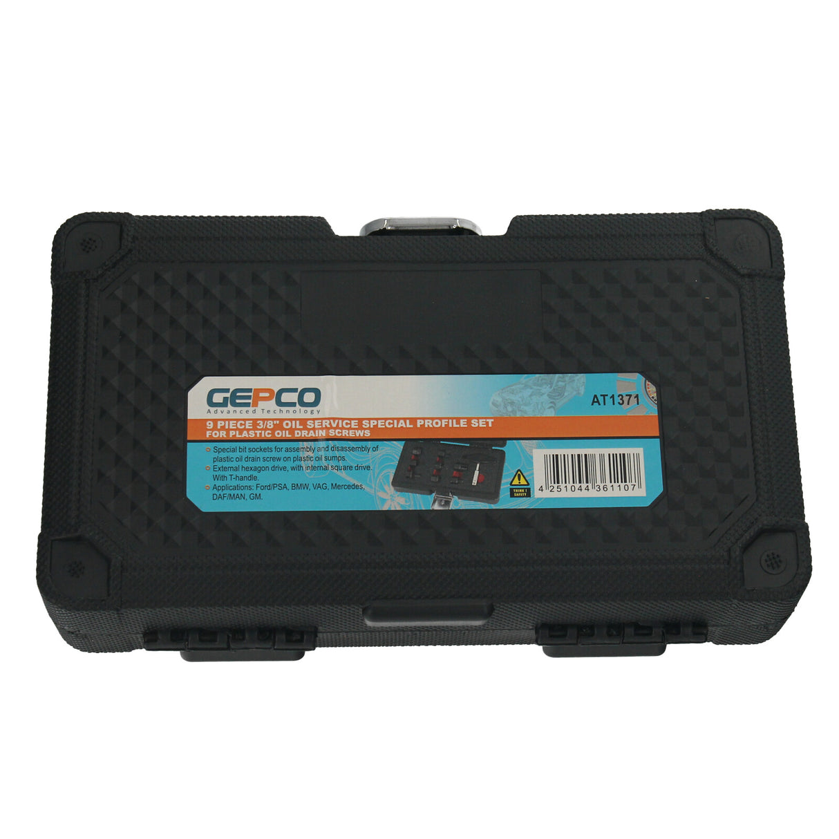 Kit de bouchons de vidange d'huile en plastique GEPCO 3/8" à profil spécial, 9 pièces, pour Ford