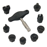 Kit de bouchons de vidange d'huile en plastique GEPCO 3/8" à profil spécial, 9 pièces, pour Ford