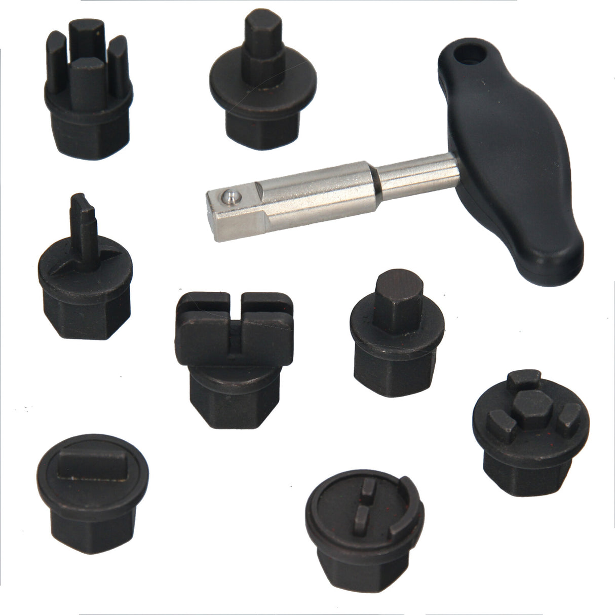 Kit de bouchons de vidange d'huile en plastique GEPCO 3/8" à profil spécial, 9 pièces, pour Ford