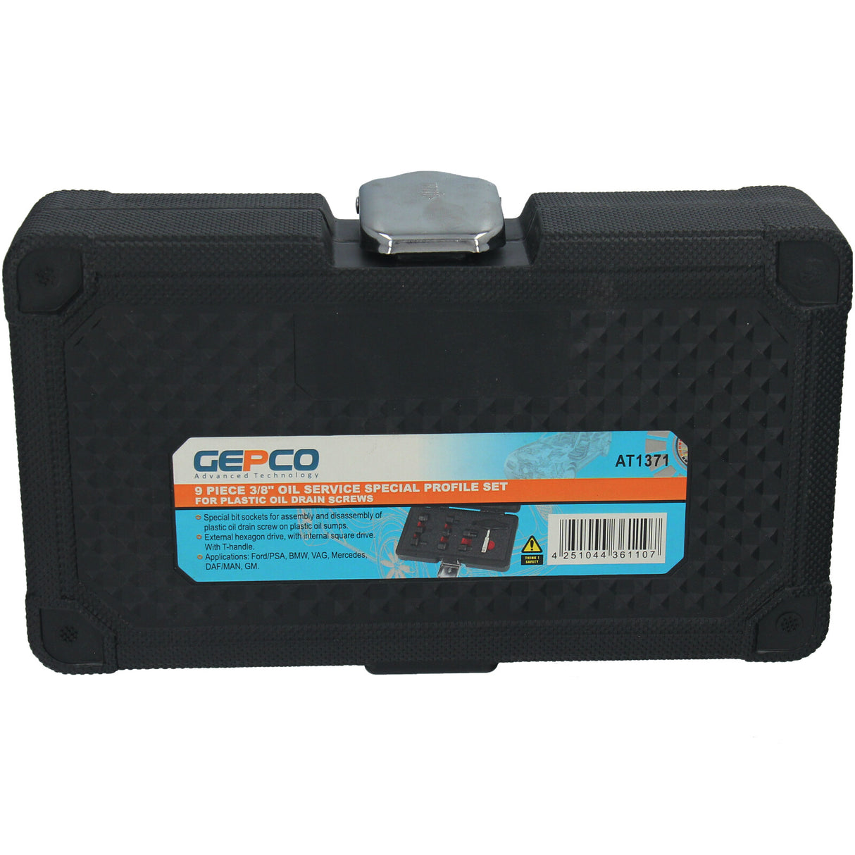 Kit de bouchons de vidange d'huile en plastique GEPCO 3/8" à profil spécial, 9 pièces, pour Ford