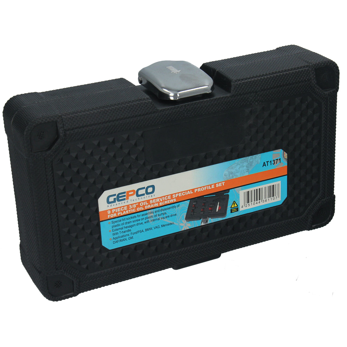 Kit de bouchons de vidange d'huile en plastique GEPCO 3/8" à profil spécial, 9 pièces, pour Ford