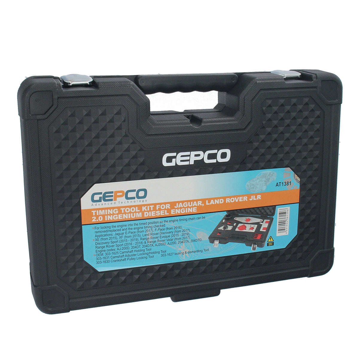 Outil de calage moteur GEPCO pour moteur diesel Jaguar Land Rover JLR 2.0 Ingenium