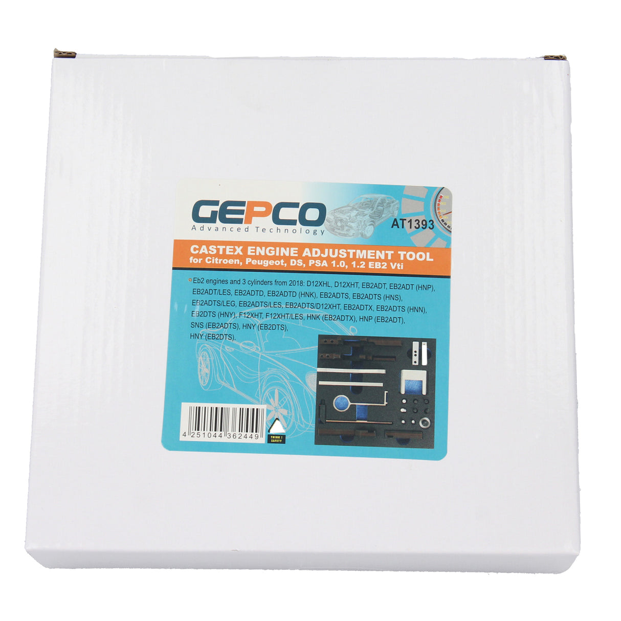 Outil de calage moteur GEPCO pour moteurs Citroën Peugeot DS PSA 1.0 1.2 EB0 EB2