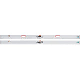 Jeu de 2 règles GEPCO 200-200 cm avec poignées en aluminium et 2 niveaux à bulle