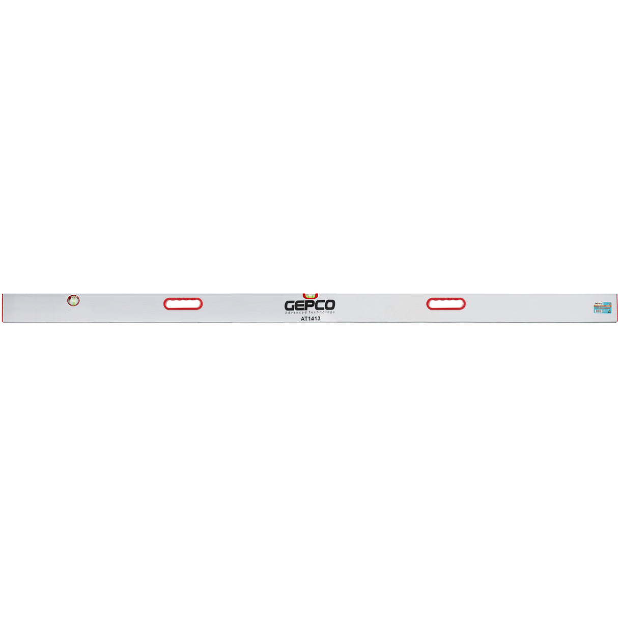 Jeu de 2 règles GEPCO 200-200 cm avec poignées en aluminium et 2 niveaux à bulle