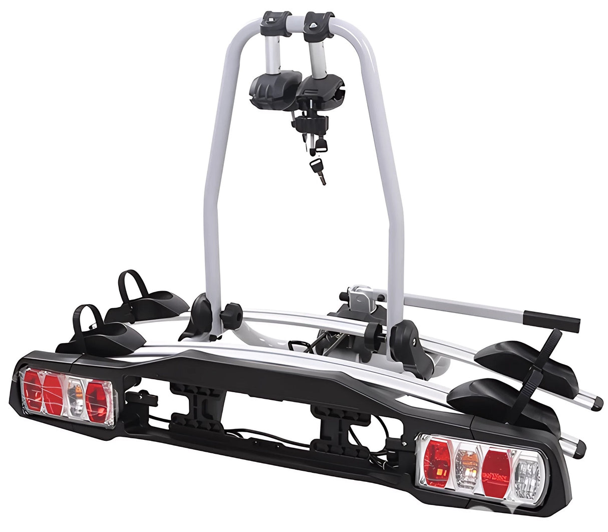 Porte-vélos GEPCO pour 2 vélos porte-vélos arrière attelage de remorque pliable 30 kg