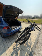 Porte-vélos GEPCO pour 2 vélos Porte-vélos arrière pour vélos électriques avec barre de remorquage 60 kg