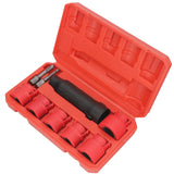 Radbolzen-Reinigungswerkzeug-Set 9-tlg. 1/2" mit M12 M13 M14 M16 M22 M28 Bürsten