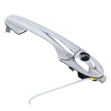 Poignée de porte extérieure avant gauche et droite Compatible avec Fiat 500 500C 312 à partir de 2007 chrome brillant
