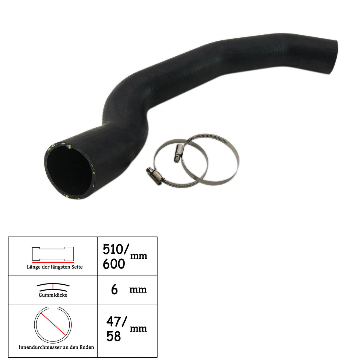 Tuyau de turbocompresseur Tuyau d'air de suralimentation Volvo C30 C70 Cabriolet S40 V50 2.0D 136 CV