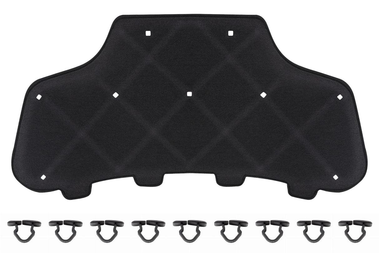 Motorhaubendämmung Dämmmatte für PORSCHE CAYENNE 9Y0 2018+ 9Y0863831A mit Clips