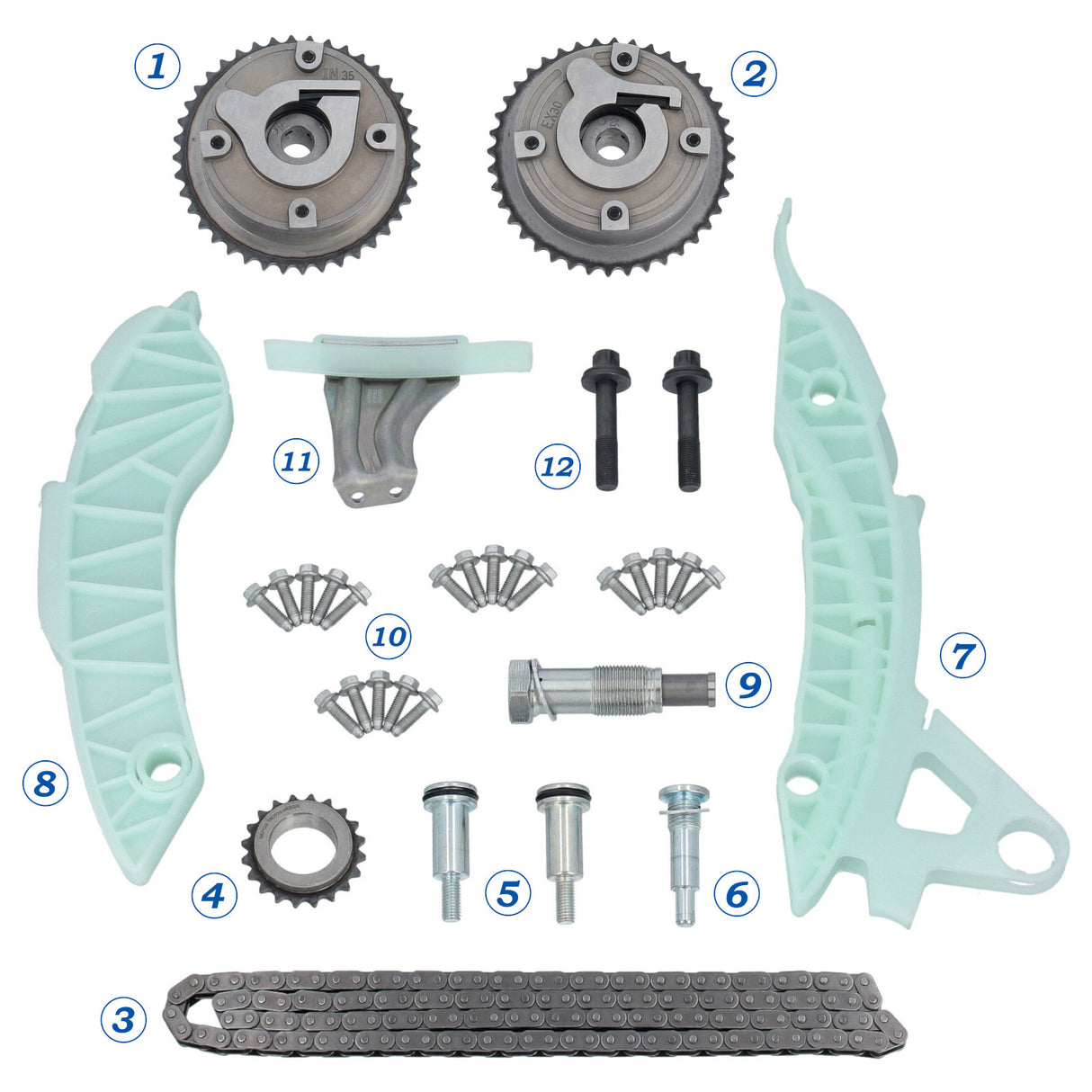 Kit chaîne de distribution BMW Série 1 Série 3 Citroën C3 C4 C5 Mini R56 Peugeot 508 avec VVT